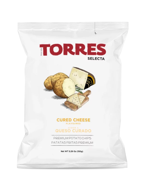TORRES CURED CHEESE CHIPS 150G