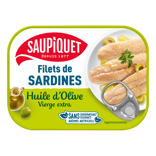 FILETS SARDINES HUILE D'OLIVE 100G