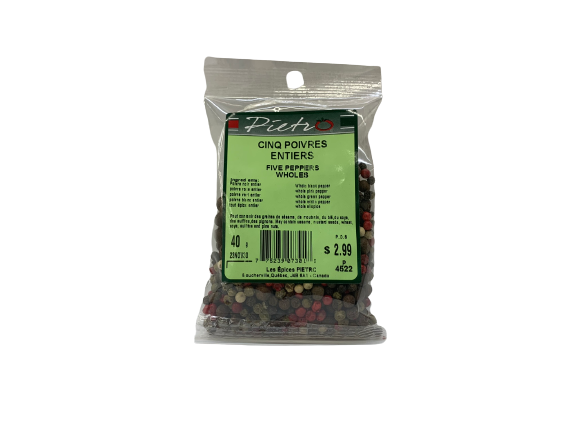 Five whole peppercorns 35g