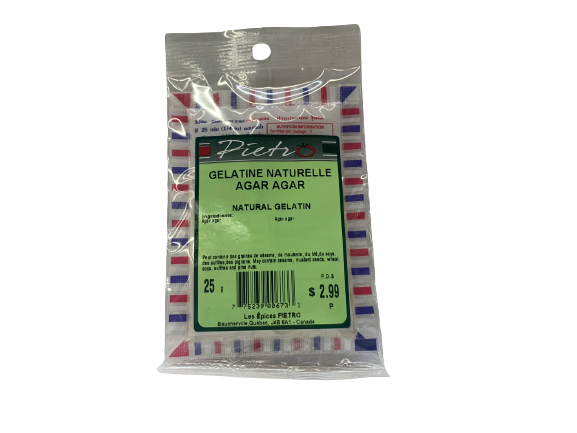 Natural gelatin agar agar 25g
