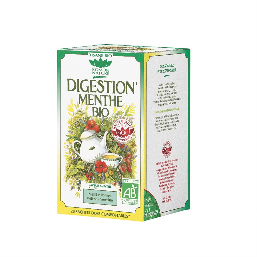 TISANE ROMON DIGESTION MENTHE BIO 20 sac