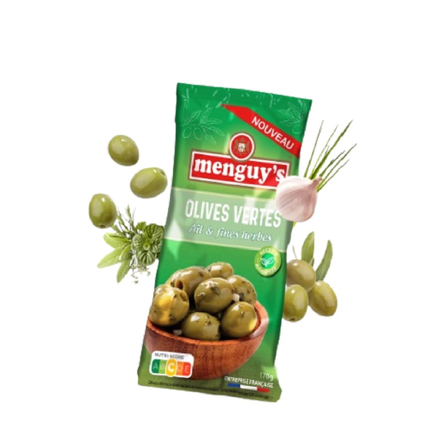 OLIVES FARCIES AIL & FINES HERBES 170G