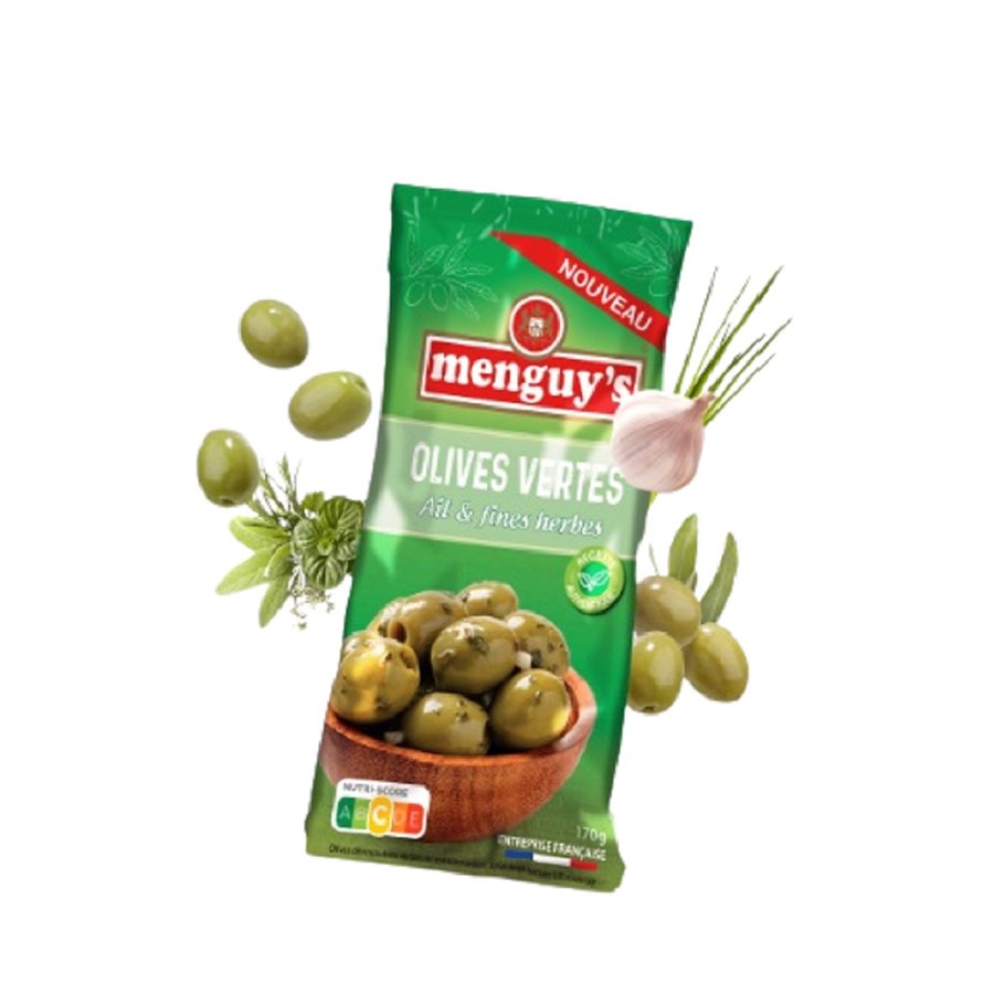 GARLIC &amp; HERBS STUFFED OLIVES 170G