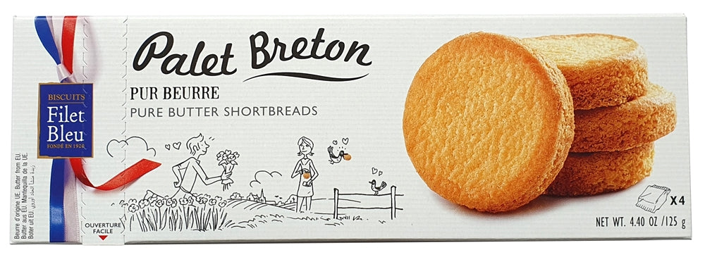 BLUE FILET BISCUITS BRETON PALET 125G