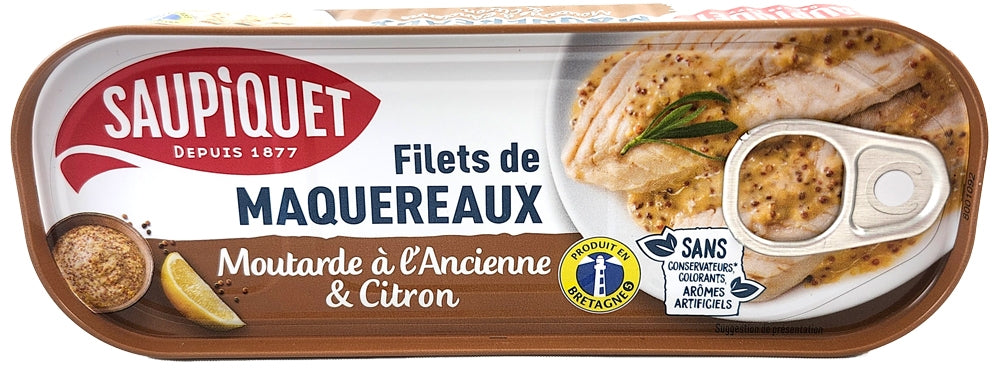 Old fashioned mustard &amp; lemon mackerel fillets 169g