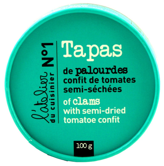 TAPAS L'ATELIER PALOURDES COMPOTÉE DE TOMATES MI-SÉCHÉES 100G