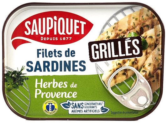 FILETS SARDINES GRILLÉES HERBES PROVENCES 70G
