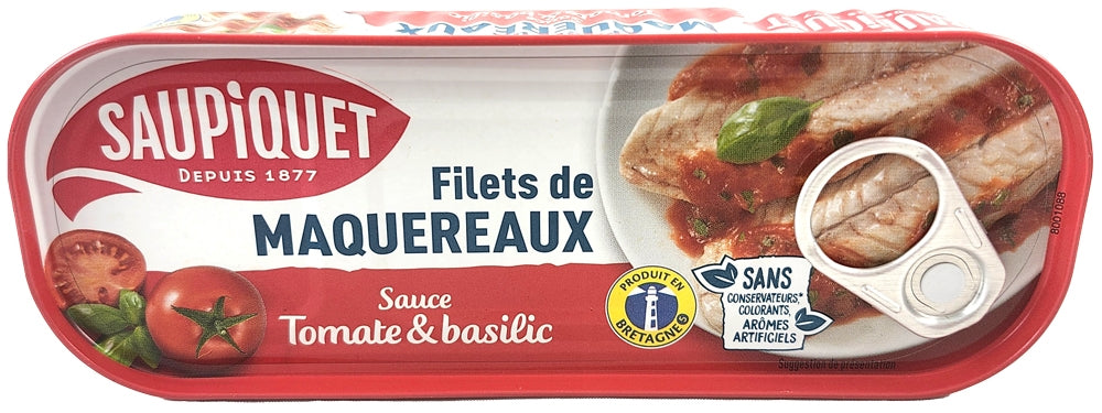 Filets de maquereaux sauce tomate & basilic 169g