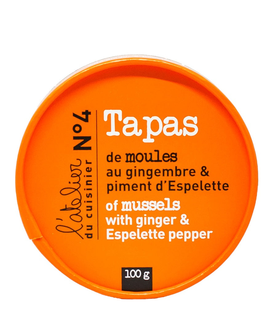 TAPAS L'ATELIER MUSSELS GINGER ESPELETTE PEPPER 100G