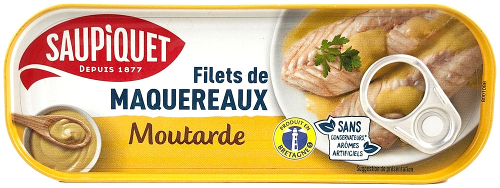 Mackerel fillets mustard 169g