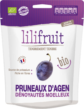 LILIFRUIT ORGANIC PITTED AGEN PRUNES 150G