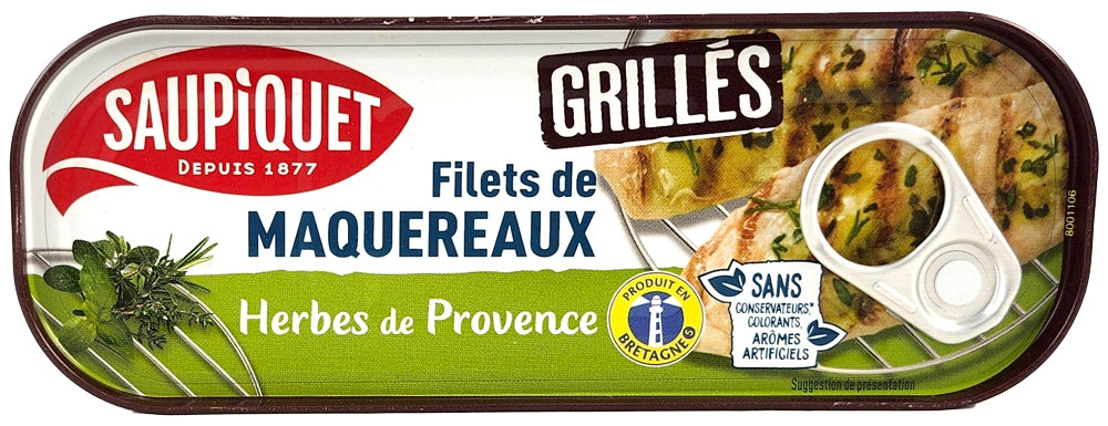 Grilled mackerel fillets with Provence herbs 120g