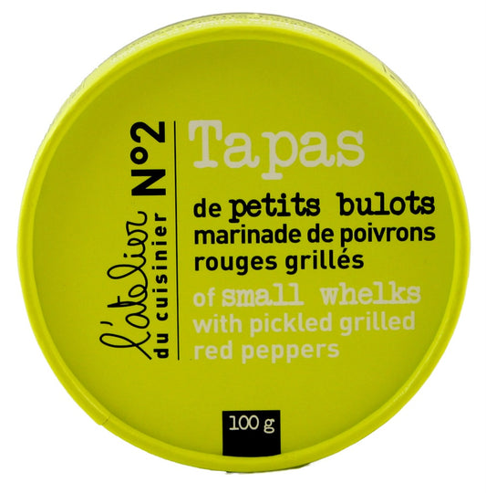 TAPAS L'ATELIER PETITS BULOTS MARINADE DE POIVRON 100G