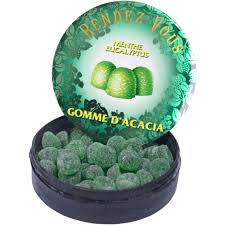Gomme d'acacia menthe eucalyptus 43g