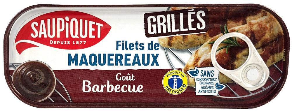 Grilled mackerel fillets barbecue flavor 120g