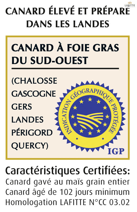 FOIE GRAS DE CANARD ENTIER DES LANDES 180G