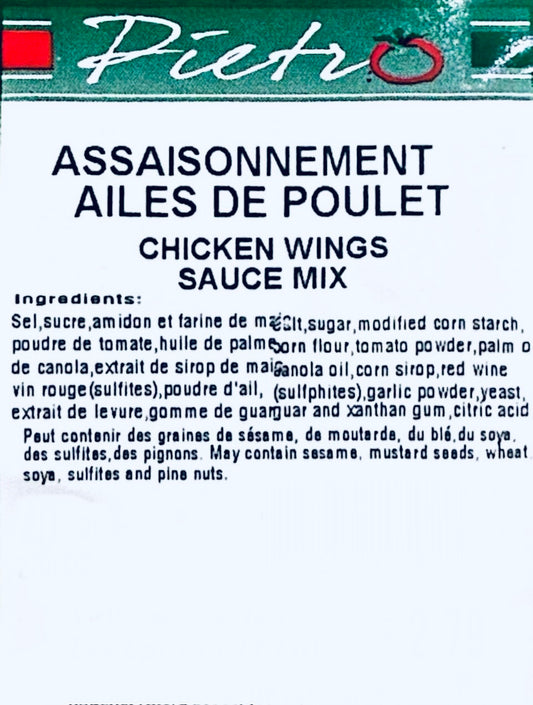 Assaisonnement à ailes de poulet 40g