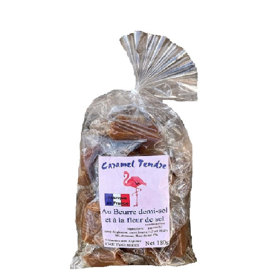 CARAMELS TENDRE À LA FLEUR DE SEL 180G