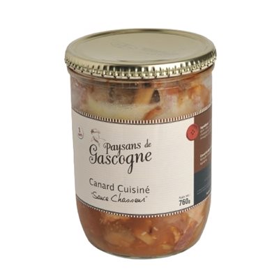 Duck cooked with small mushrooms – 760 g Paysans de Gascogne