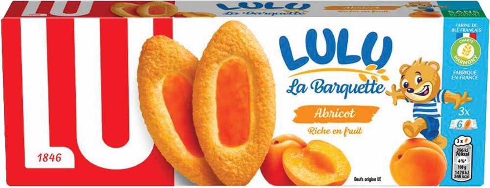 COOKIES LU SPONGECAKE APRICOT 120G