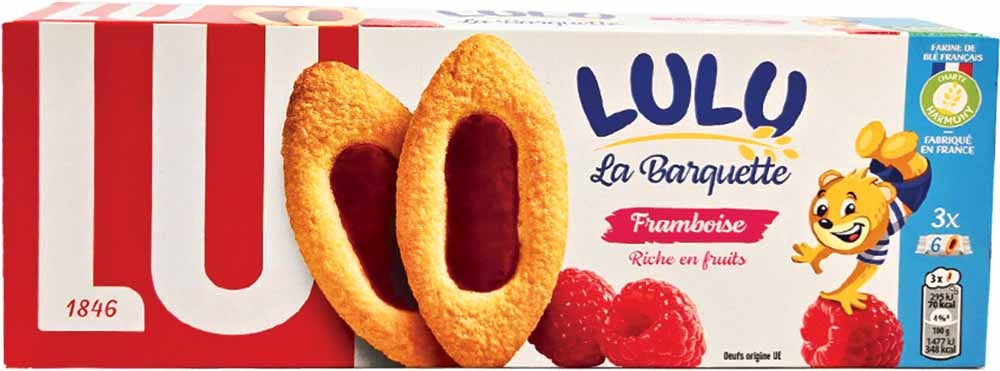 COOKIES LU SPONGECAKE RASPBERRY 120G