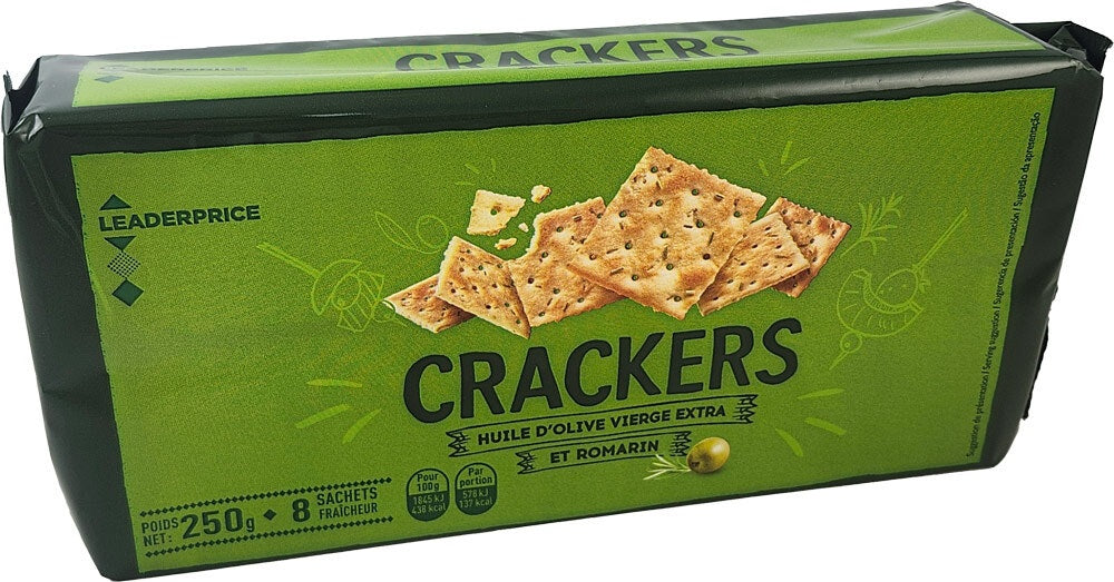 OLIVE ROSEMARY CRACKERS 250G