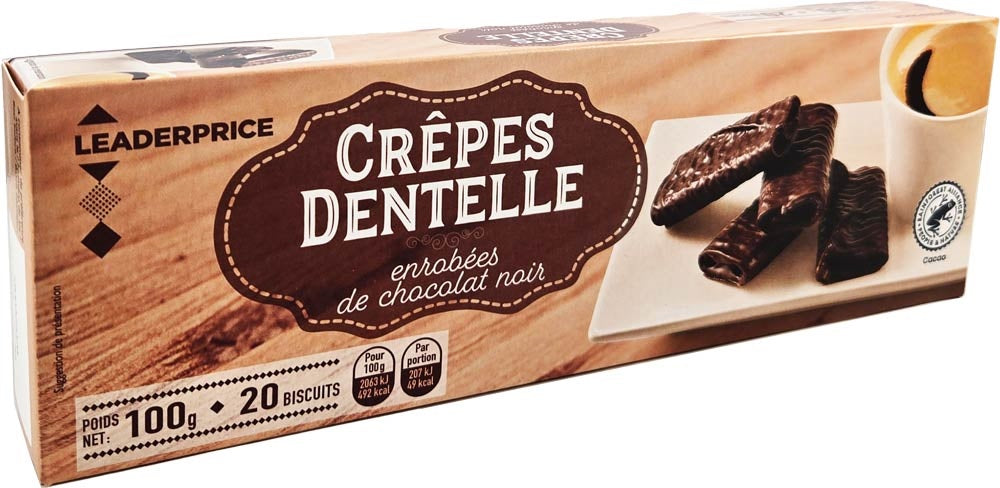 BISCUITS LP CRÊPE DENTELLE CHOCOLAT 100G