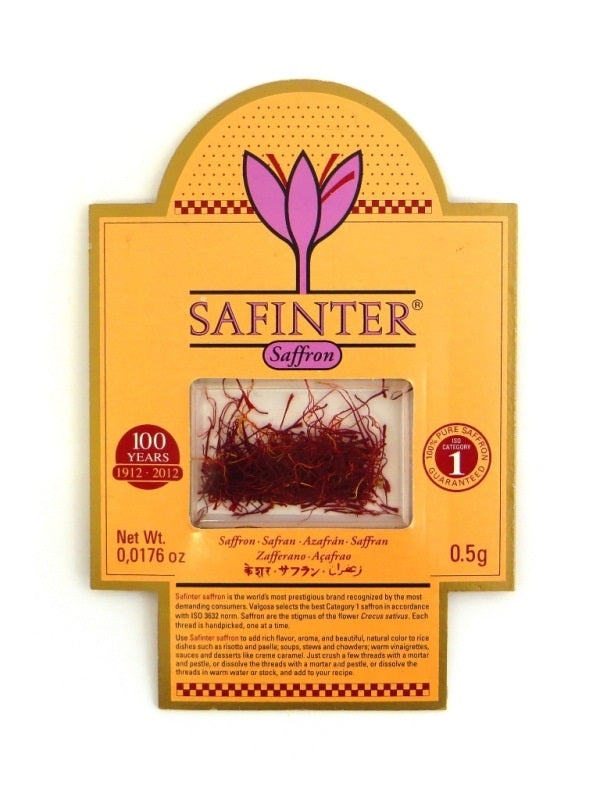 ÉPICES SAFINTER SAFRAN CARTE 0.5G