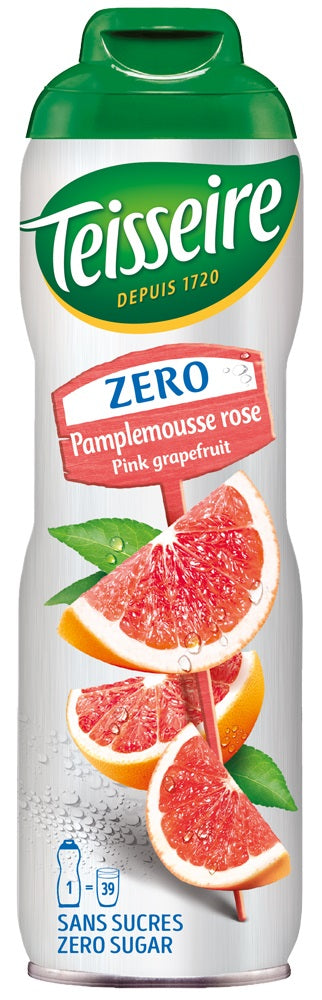 TEISSEIRE SYRUP 0% Sugar Free PINK GRAPEFRUIT 600ML