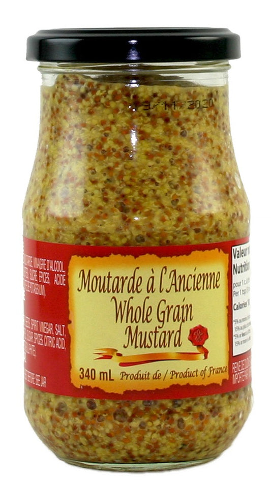 Moutarde à l’Ancienne 340ml – Acema | Grains entiers & recette traditionnelle française