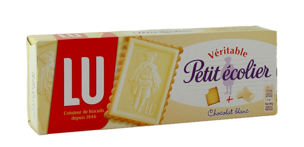 BISCUITS LU PETIT ÉCOLIER CHOCOLAT BLANC 150G