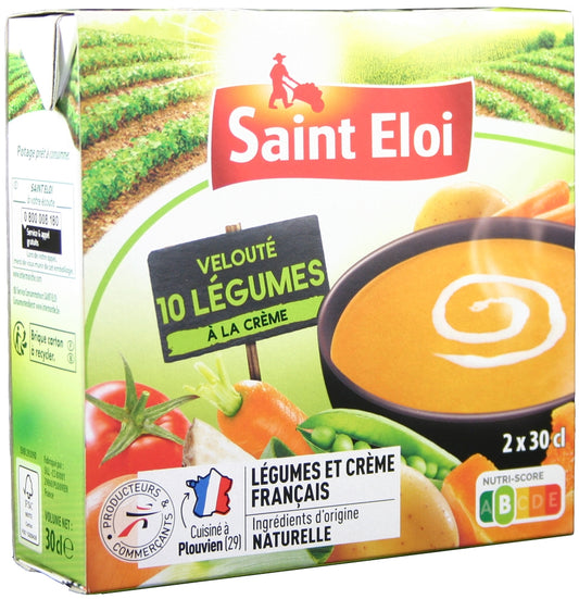 POTAGE ST-ELOI 10 LÉGUMES CRÈME 2X300ML