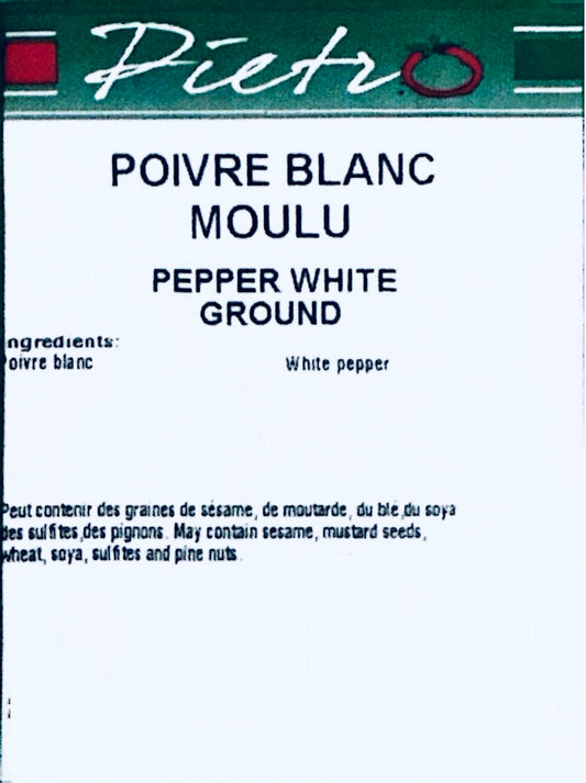 Ground white pepper 25g
