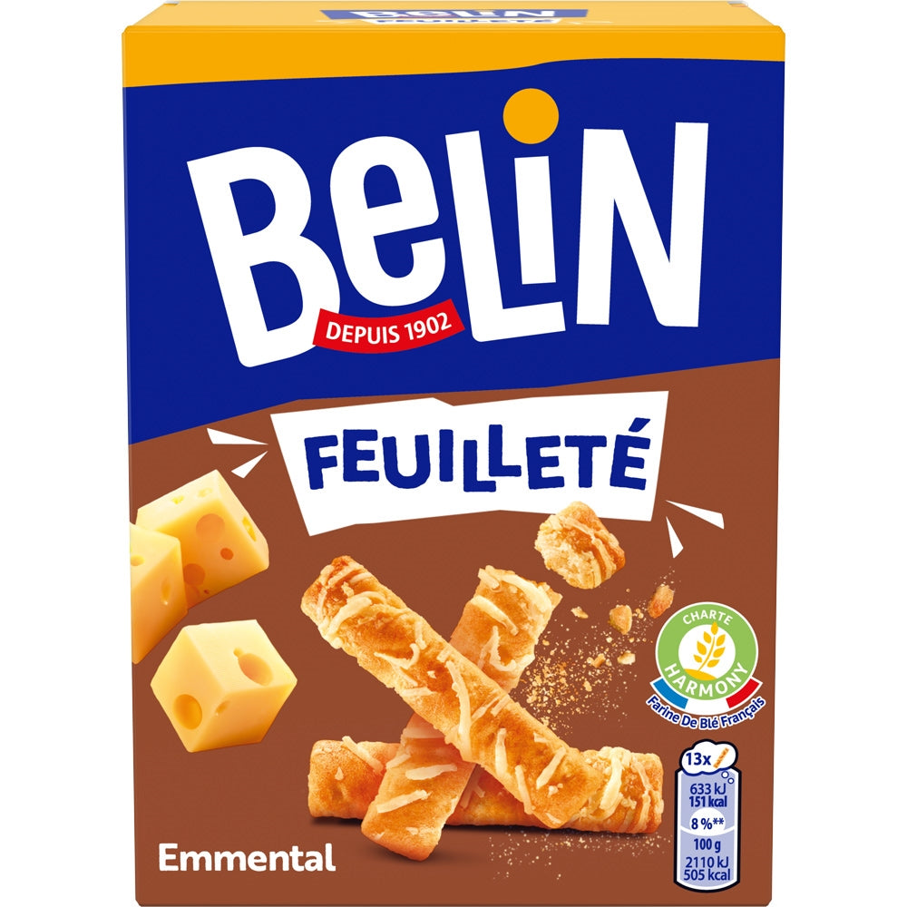 CRAQUELINS BELIN FEUILLETÉ EMMENTAL 85G