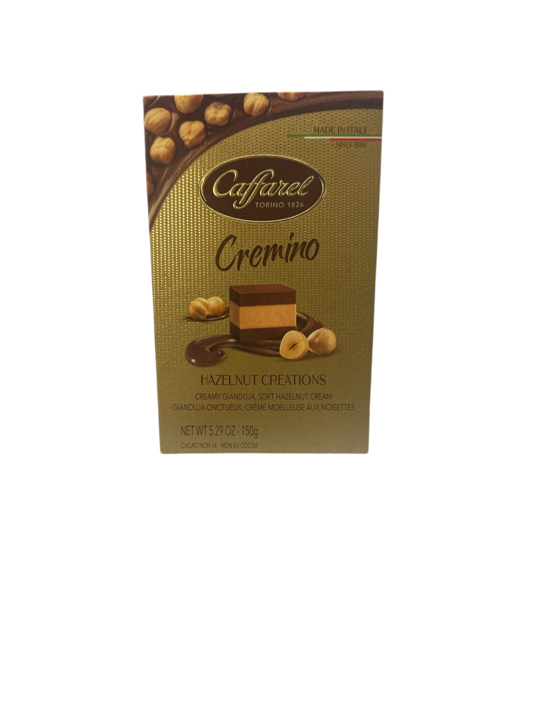 Cremino Gianduja onctueux , crème moelleuse aux noisettes 150g