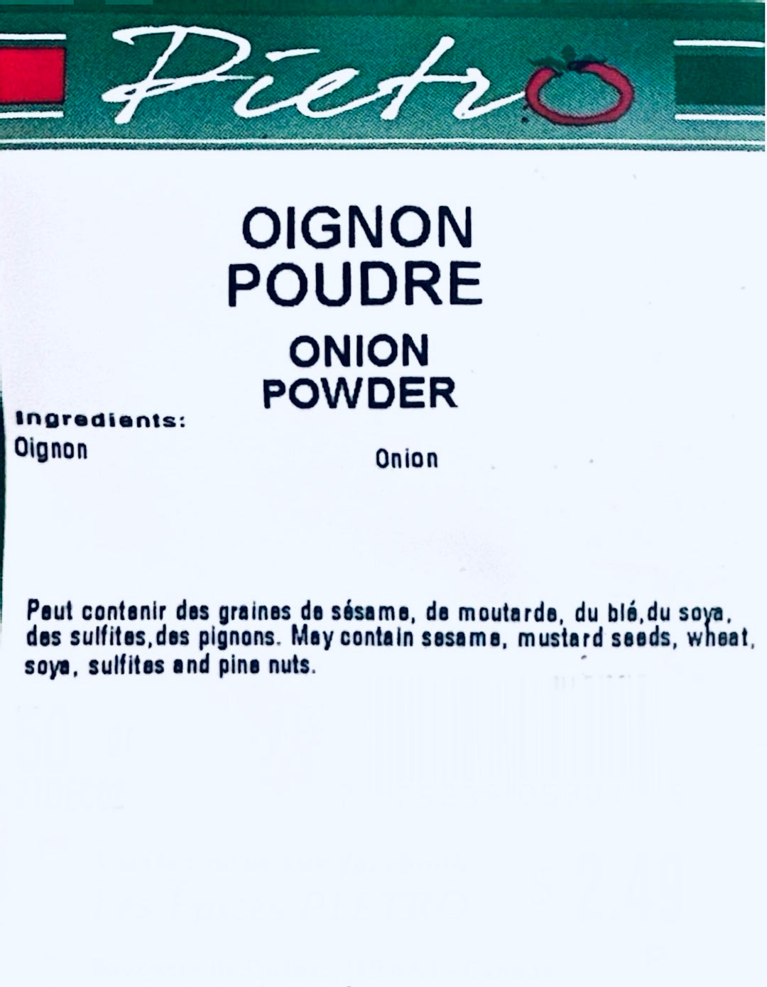 Oignon poudre 50g
