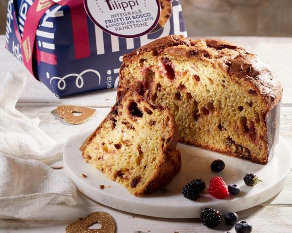 Wholemeal Panettone with Forest Fruits &amp; Milk Chocolate 1000g 