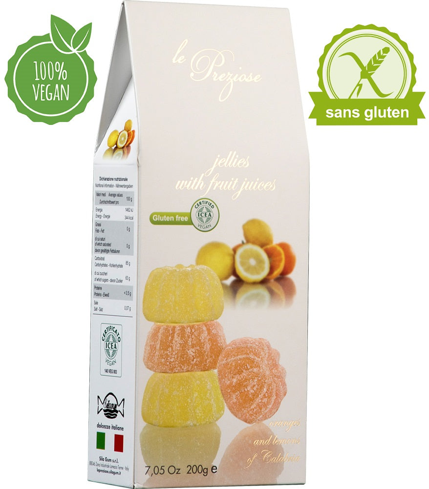 PREZIOSE ORANGE LEMON FRUIT PASTES 200G