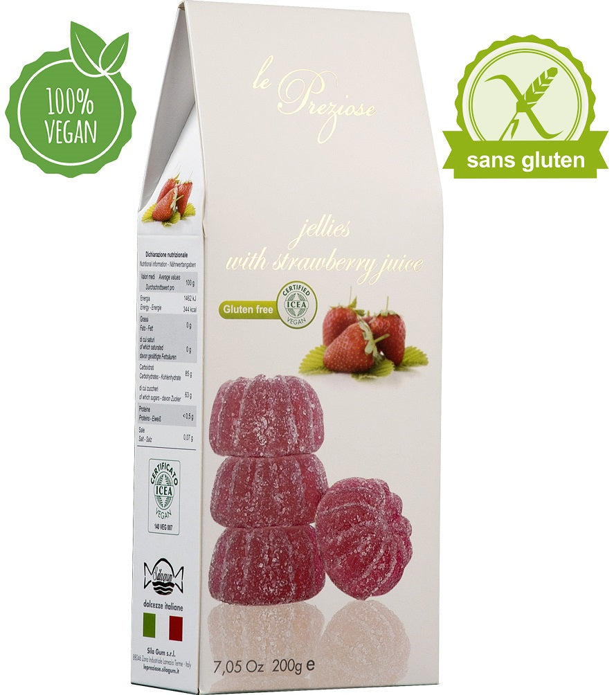 PÂTES DE FRUITS PREZIOSE FRAISE 200G