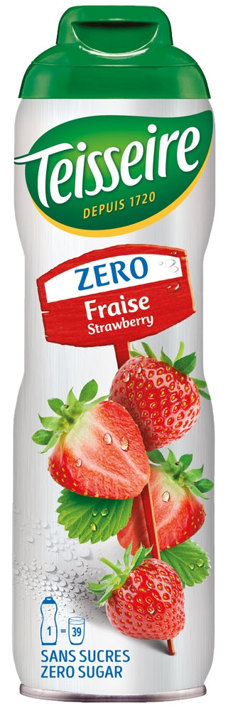 TEISSEIRE SYRUP 0% Sugar Free STRAWBERRY 600ML