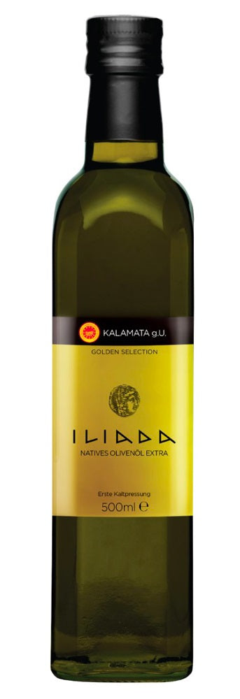 Organic ILIADA EXTRA VIRGIN MONOVARIETAL KALAMATA OLIVE OIL 500ML