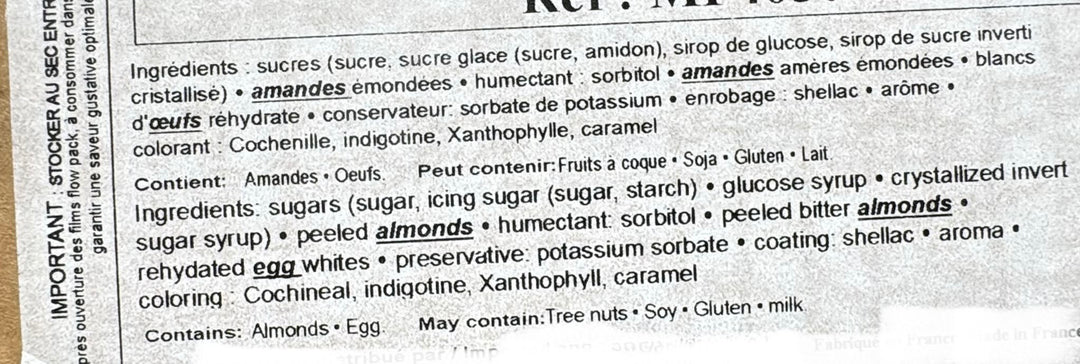 Fruits en Pâte d'Amandes  2,5 kg