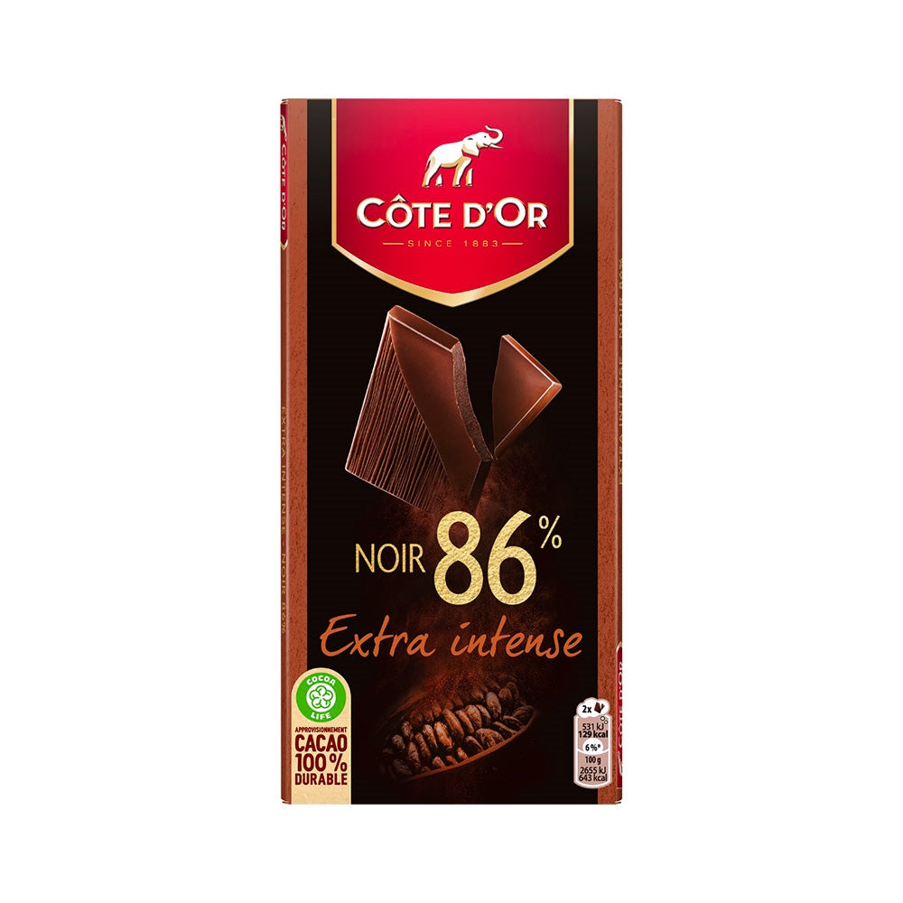 CHOCOLATE CÔTE D'OR TASTING BRUT DARK 86% 100G
