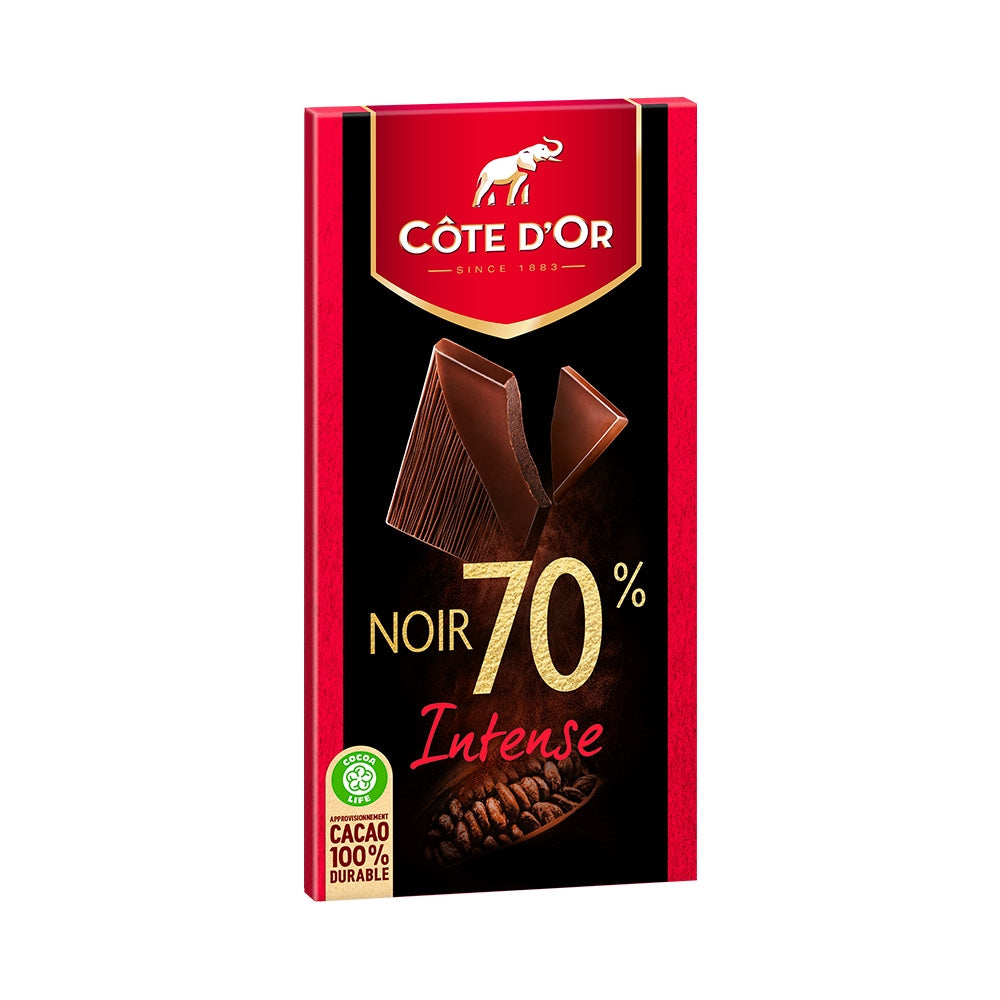 CHOCOLAT CÔTE D'OR DÉGUSTATION NOIR 70% 100G