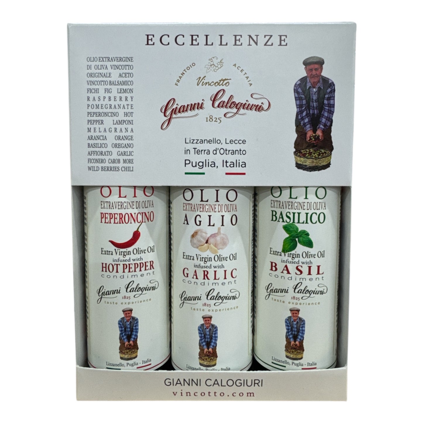 Trio of Infused Extra Virgin Olive Oils – 3 × 100 ml 