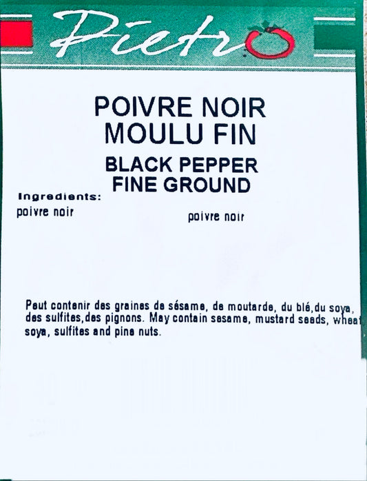 Fine ground black pepper 40g