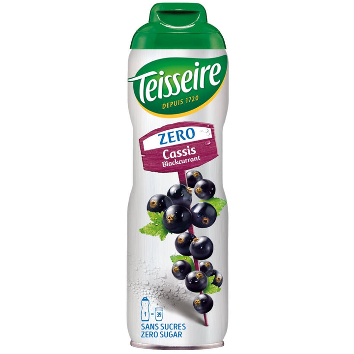 TEISSEIRE SYRUP 0% Sugar Free CASSIS 600ML