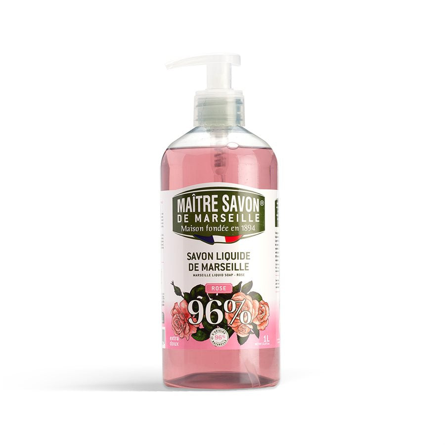 Marseille rose liquid soap 500ml