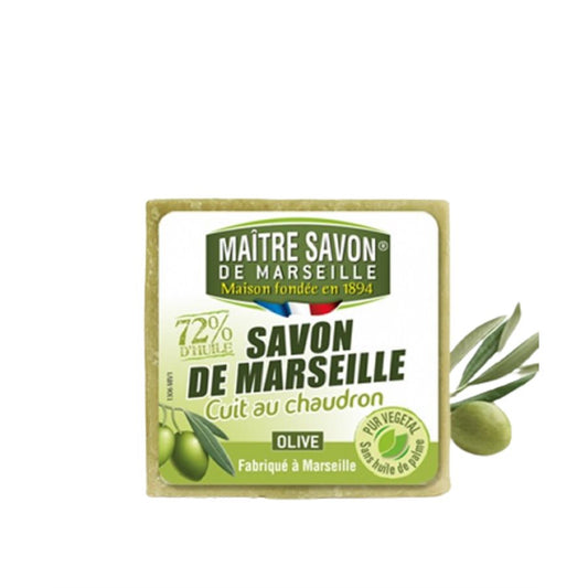 CUBE DE SAVON DE MARSEILLE AUTHENTIQUE OLIVE 500g