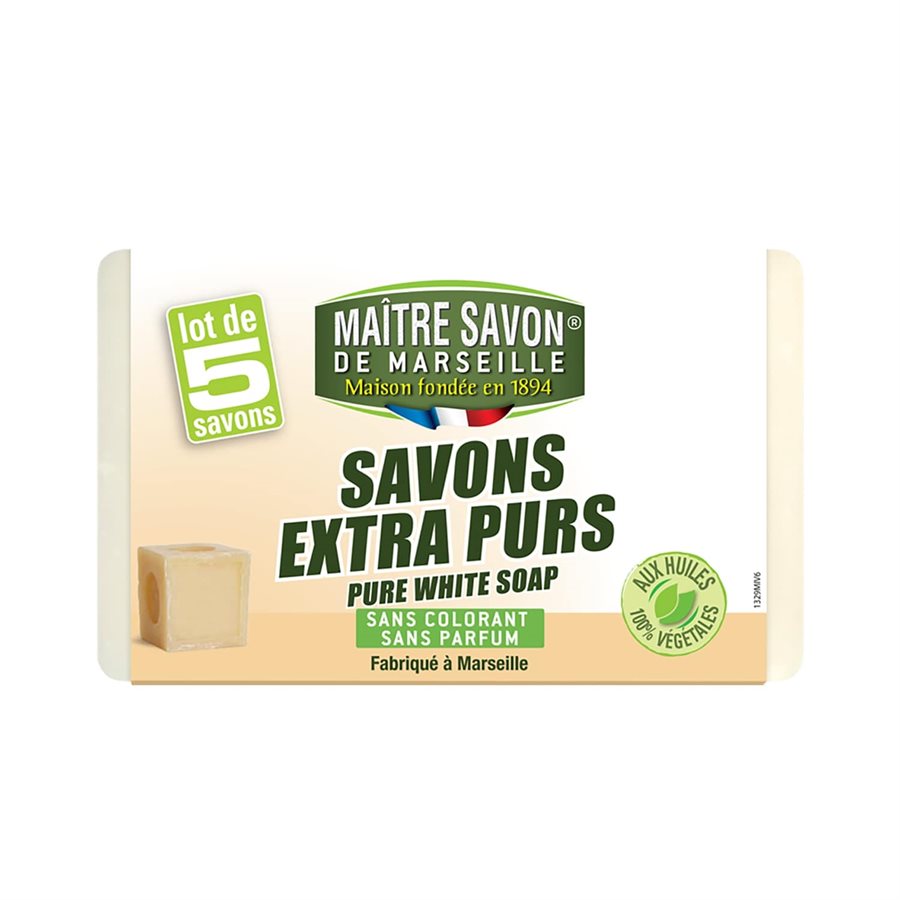 SET OF EXTRA PURE SOAPS 5 × 100 g – Master Marseille Soap